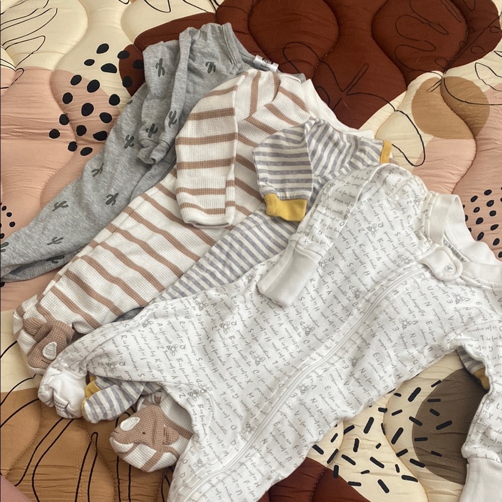 Striped and Patterned Baby Onesies